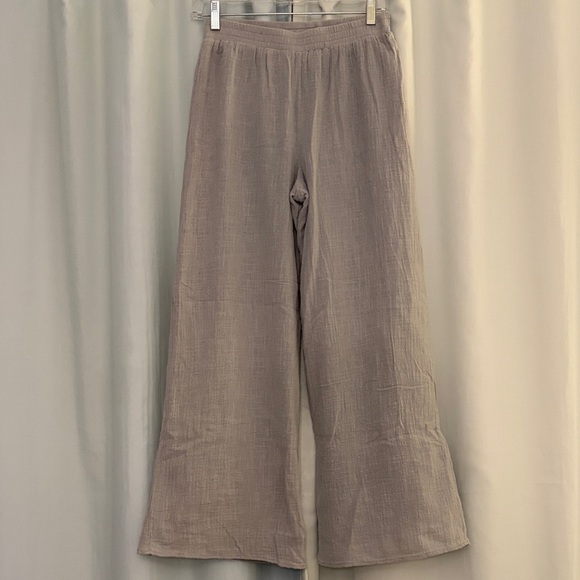 Sadie & Sage Pants - Sadie & Sage Casual Gray Mint Wide-Leg Lined Pants, size small